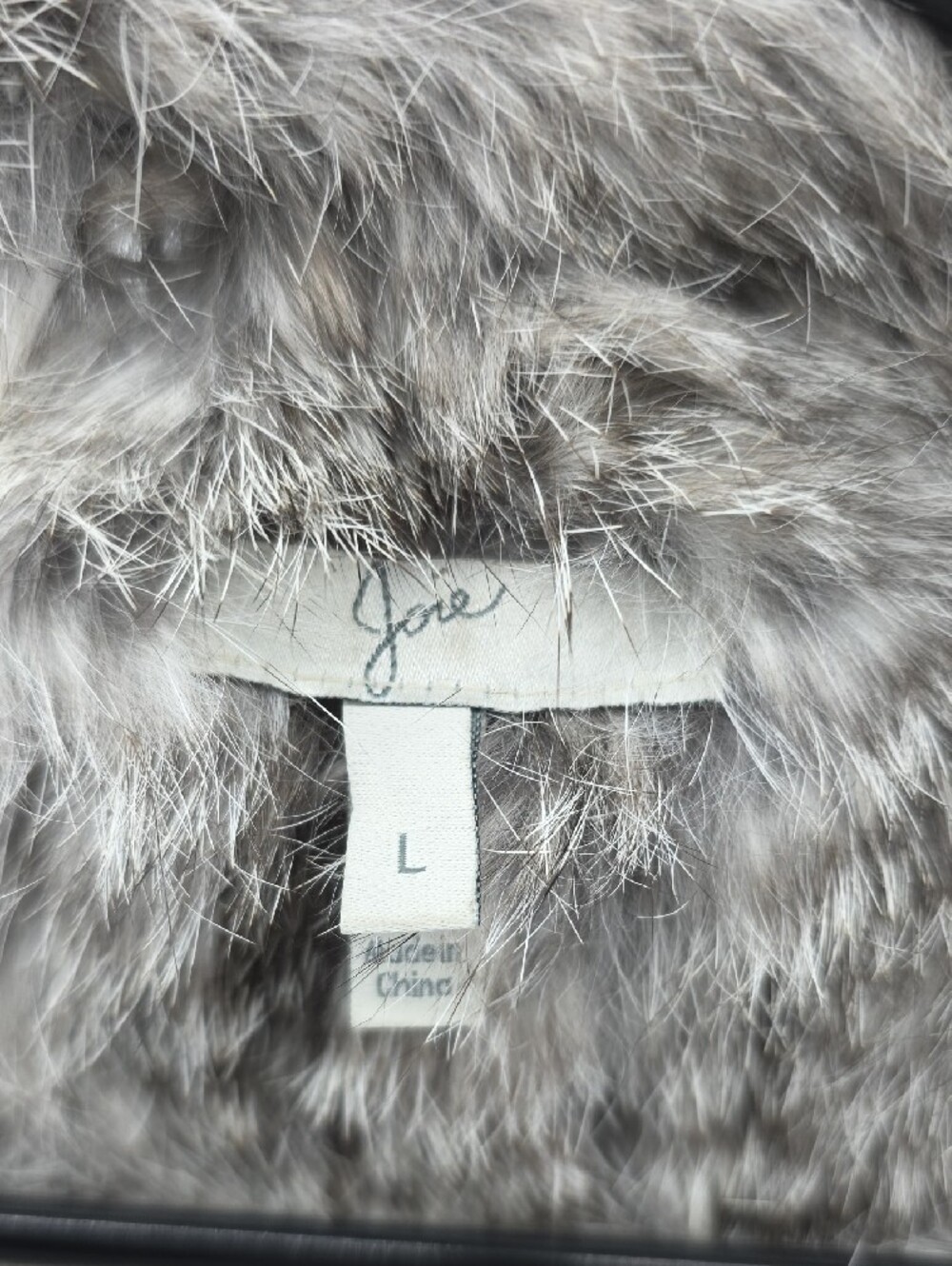 Joie Silver Gray REAL Fur Vest - Picture 3 of 4